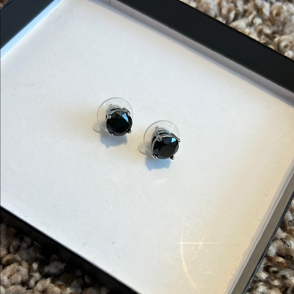Elegant Black Stud Earrings